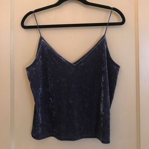 Blue Velvet Top